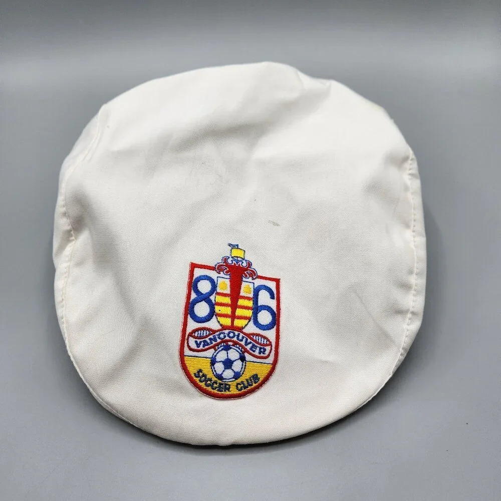 Vintage Vancouver 86ers Newsboy Cap  Soccer White